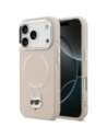 Etui Karl Lagerfeld Choupette Pin MagSafe do Apple iPhone 17 Pro Max różowy