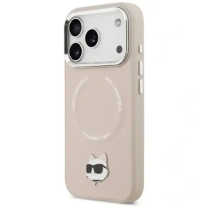 Etui Karl Lagerfeld Choupette Pin MagSafe do Apple iPhone 17 Pro Max różowy