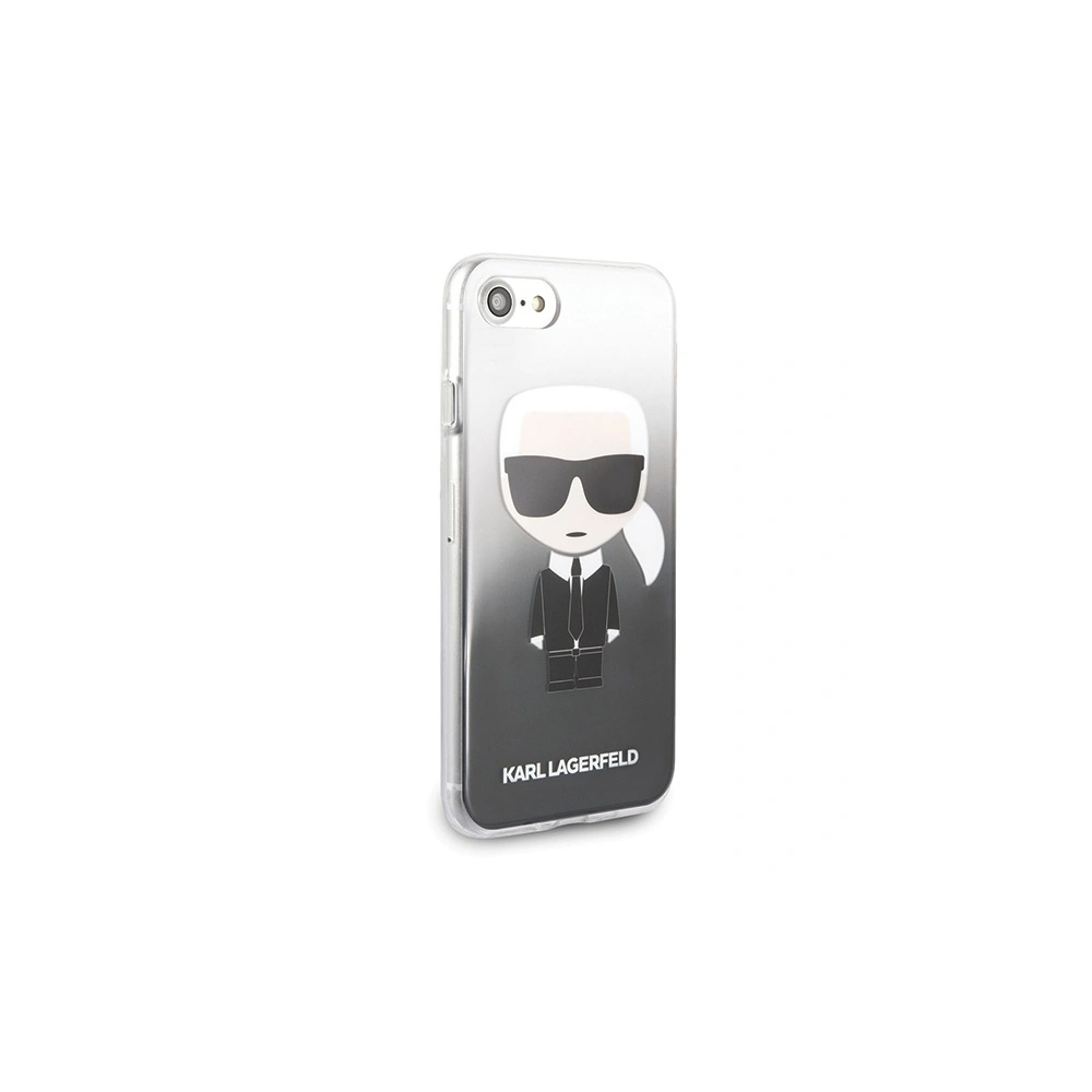 Etui Karl Lagerfeld KLHCI8TRDFKBK Apple iPhone SE 2022/SE 2020/8/7 czarny/black Gradient Ikonik Karl