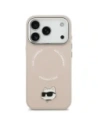 Etui Karl Lagerfeld Choupette Pin MagSafe do Apple iPhone 17 Pro różowy
