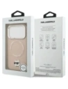 Etui Karl Lagerfeld Choupette Pin MagSafe do Apple iPhone 17 Pro różowy
