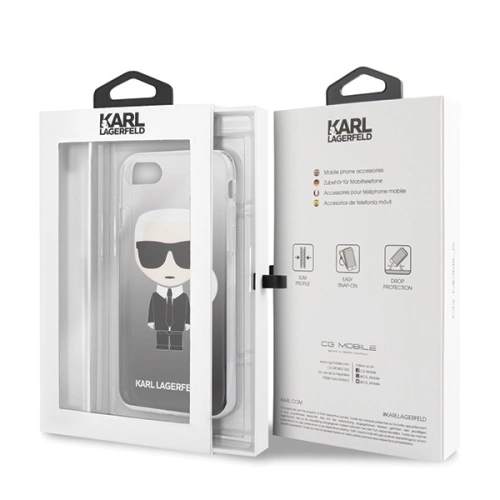 Kup Etui Karl Lagerfeld KLHCI8TRDFKBK Apple iPhone SE 2022/SE 2020/8/7 černý/black Gradient Ikonik Karl - KLD306BLK - {ean13} - Sklep Home Screen