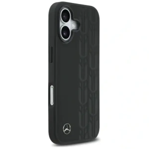 Etui Mercedes Leather Laurel Leaves MagSafe do Apple iPhone 17 czarny