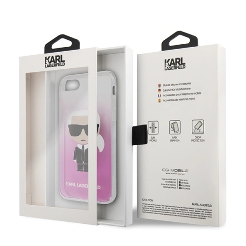 Kup Etui Karl Lagerfeld KLHCI8TRDFKPI Apple iPhone SE 2022/SE 2020/8/7 růžový/pink Gradient Ikonik Karl - KLD307PNK - {ean13} - Sklep Home Screen