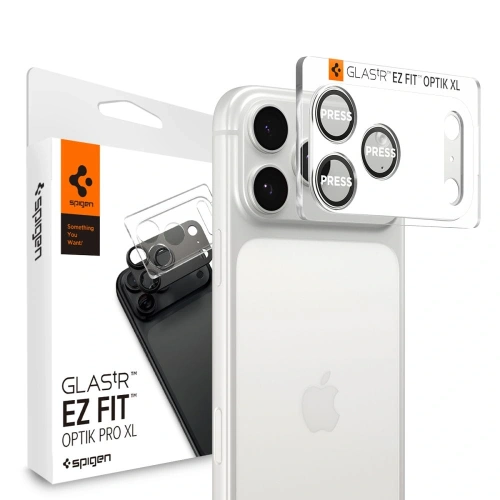 Osłona aparatu Spigen Optik Pro XL Glas.tr ez Fit Camera Protector do Apple iPhone 17 Pro Silver