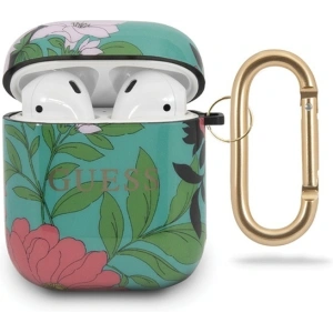 Kup Etui Guess GUACA2TPUBKFL01 capac Apple AirPods verde/green N.1 Colecția Flori - GUE550GRN - {ean13} - Sklep Home Screen