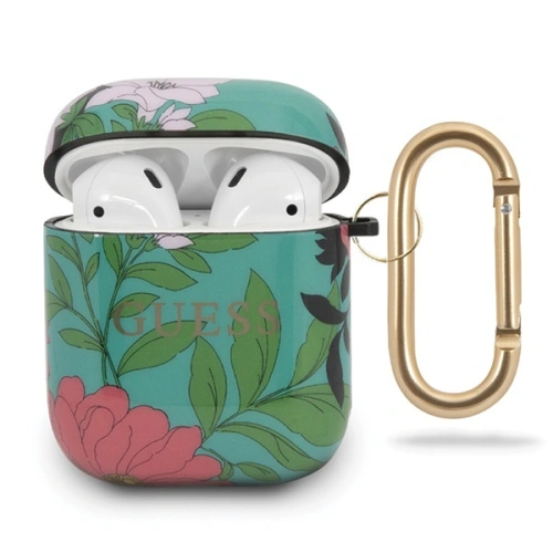 Kup Etui Guess GUACA2TPUBKFL01 Apple AirPods obal zelený/green N.1 Flower Collection - GUE550GRN - {ean13} - Sklep Home Screen