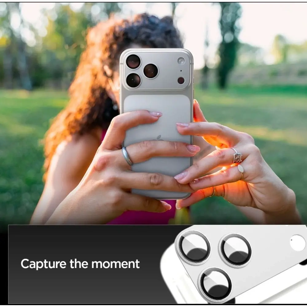 Osłona aparatu Spigen Optik Pro XL Glas.tr ez Fit Camera Protector do Apple iPhone 17 Pro Silver