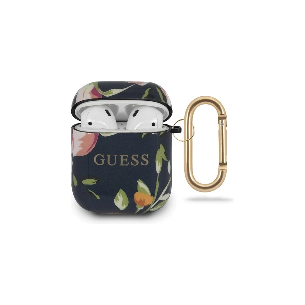 Etui Guess GUACA2TPUBKFL03 Apple AirPods cover niebieski/blue N.3 Flower Collection