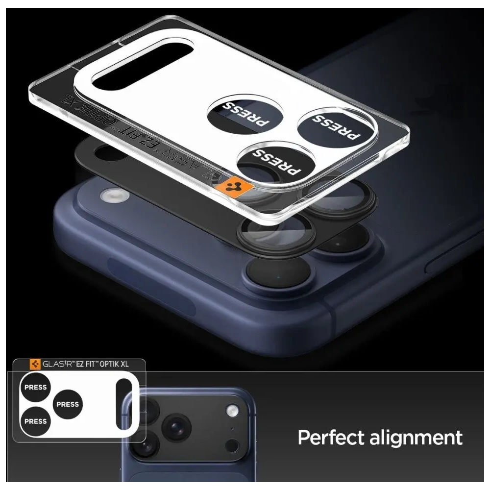 Osłona aparatu Spigen Optik Pro XL Glas.tr ez Fit Camera Protector do Apple iPhone 17 Pro Max Black