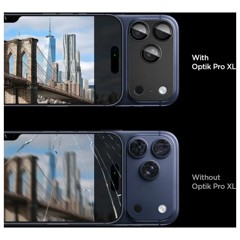 Osłona aparatu Spigen Optik Pro XL Glas.tr ez Fit Camera Protector do Apple iPhone 17 Pro Max Black