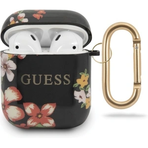 Kup Etui Guess GUACA2TPUBKFL04 Apple AirPods cover czarny/black N.4 Flower Collection - GUE552BLK - {ean13} - Sklep Home Screen