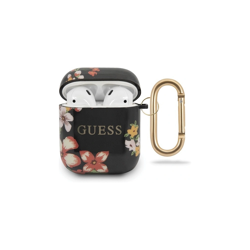Etui Guess GUACA2TPUBKFL04 Apple AirPods cover czarny/black N.4 Flower Collection