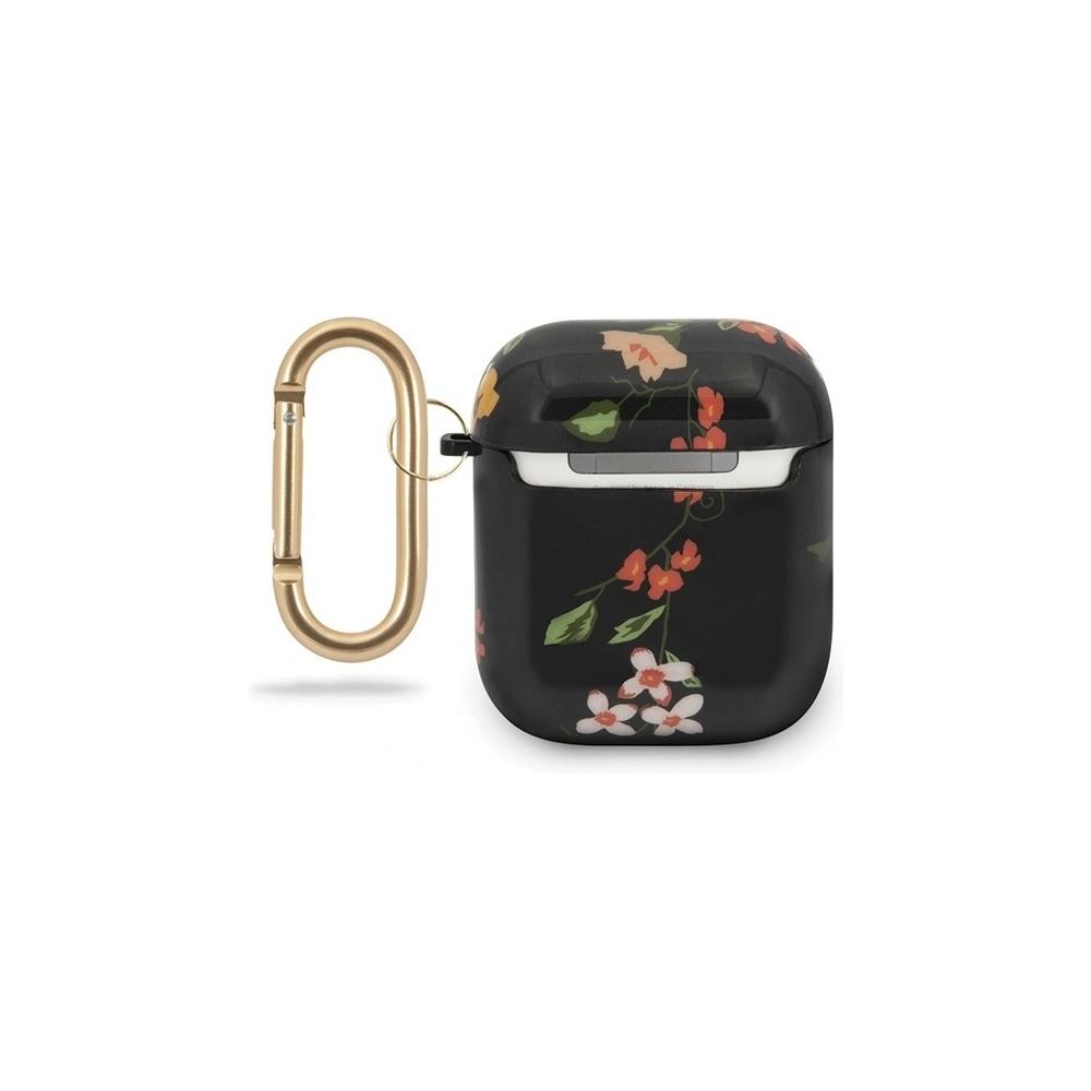 Etui Guess GUACA2TPUBKFL04 Apple AirPods cover czarny/black N.4 Flower Collection