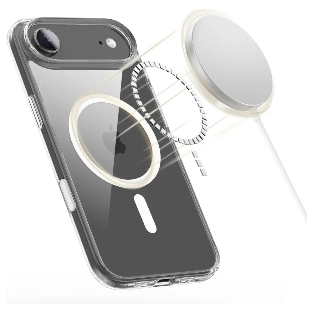 Etui Tech-Protect Flexair Hybrid CC MagSafe do Apple iPhone Air Clear