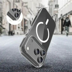 Etui Tech-Protect Flexair Hybrid CC MagSafe do Apple iPhone 17 Pro Max Clear