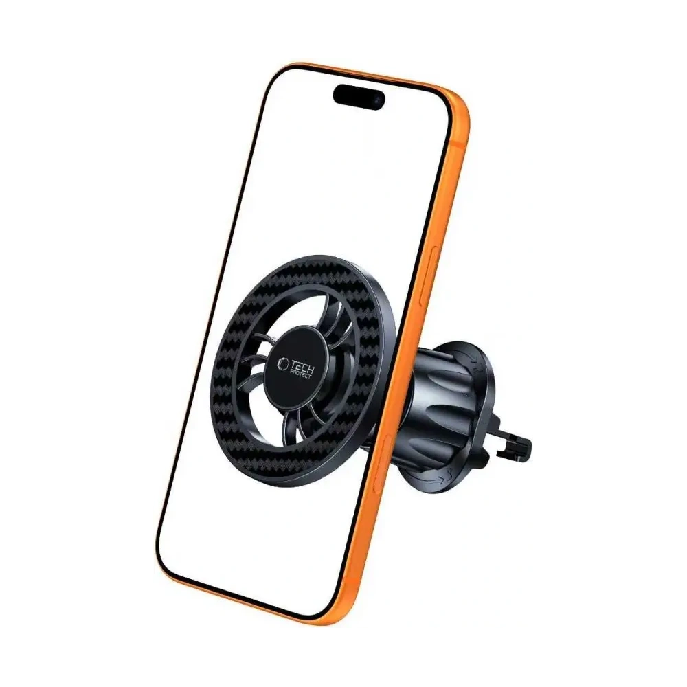 Magnetyczny uchwyt samochodowy do kratki nawiewu Tech-Protect N56 Magnetic MagSafe Vent Car Mount Carbon Black