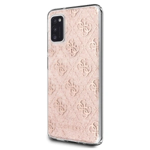Guess GUHCA41PCU4GLPI Samsung Galaxy A41 pink hard case 4G Glitter