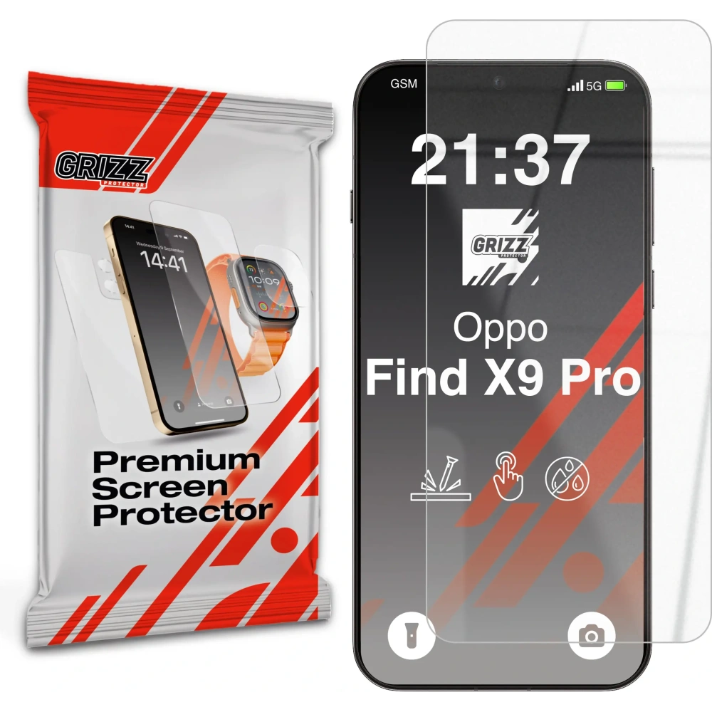 Szkło hybrydowe GrizzGlass HybridGlass do Oppo Find X9 Pro
