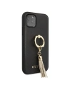 Kup Etui Guess GUHCN58RSSABK Apple iPhone 11 Pro fekete/hard case Saffiano gyűrűs állvánnyal - GUE557BLK - {ean13} - Sklep Home Screen