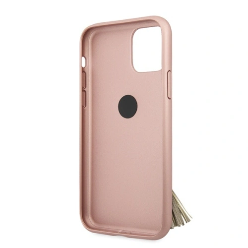 Buy Guess GUHCN58RSSARG Apple iPhone 11 Pro pink hard case Saffiano with ring stand - GUE558PNK - {ean13} - Home Screen Store Europe