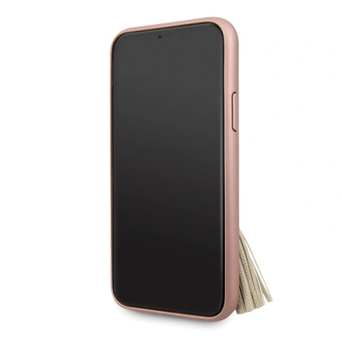 Kup Guess Apple Tasche GUHCN61RSSARG iPhone 11 rosa/rosa Hartschalenetui Saffiano mit Ringständer - GUE559PNK - {ean13} - Sklep Home Screen