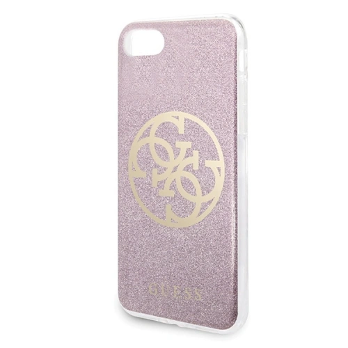 Kup Etui Guess GUHCI8PCUGLPI Apple iPhone SE 2022/SE 2020/8/7 roz și/pink hard case Glitter 4G Circle Logo - GUE561PNK - {ean13} - Sklep Home Screen