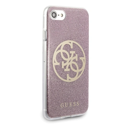 Kup Etui Guess GUHCI8PCUGLPI Apple iPhone SE 2022/SE 2020/8/7 roz și/pink hard case Glitter 4G Circle Logo - GUE561PNK - {ean13} - Sklep Home Screen