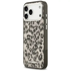 Etui Karl Lagerfeld IML Leopard Pattern MagSafe do Apple iPhone 17 Pro Max brązowy