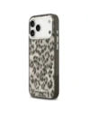 Etui Karl Lagerfeld IML Leopard Pattern MagSafe do Apple iPhone 17 Pro Max brązowy