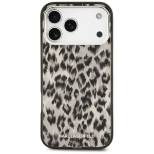 Etui Karl Lagerfeld IML Leopard Pattern MagSafe do Apple iPhone 17 Pro Max brązowy