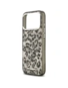 Etui Karl Lagerfeld IML Leopard Pattern MagSafe do Apple iPhone 17 Pro Max brązowy