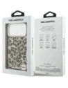 Etui Karl Lagerfeld IML Leopard Pattern MagSafe do Apple iPhone 17 Pro Max brązowy