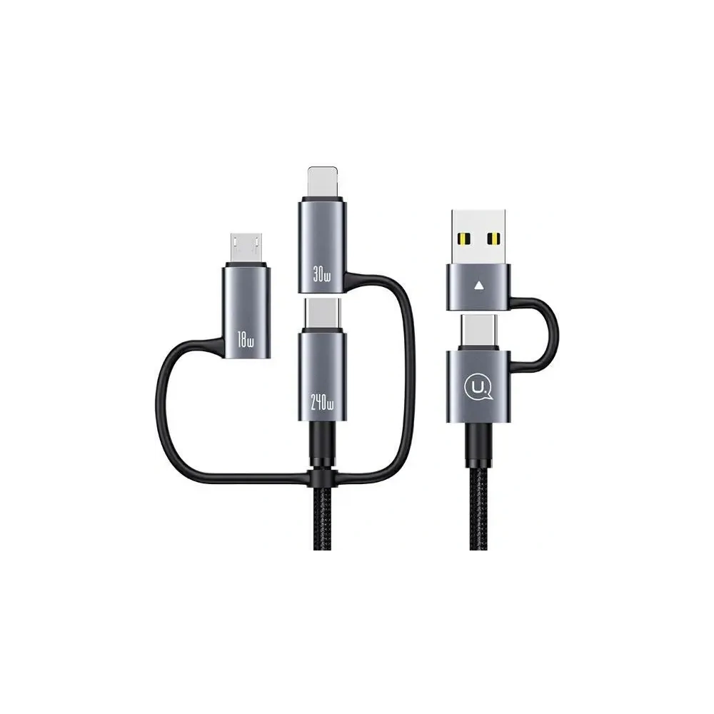 Kabel 6w1 USAMS Data Cable Digital Display Aluminium Alloy Fast charging 240W 1.2m