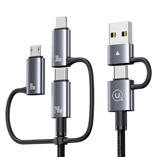 Kabel 6w1 USAMS Data Cable Digital Display Aluminium Alloy Fast charging 240W 1.2m