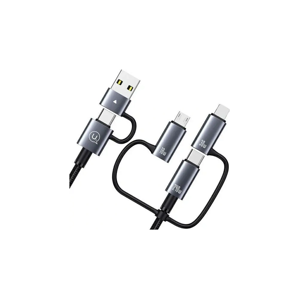 Kabel 6w1 USAMS Data Cable Digital Display Aluminium Alloy Fast charging 240W 1.2m