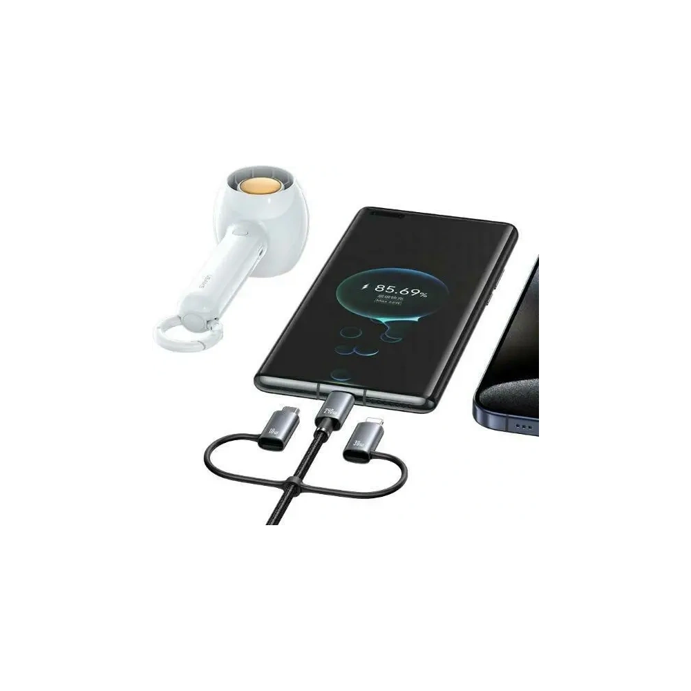 Kabel 6w1 USAMS Data Cable Digital Display Aluminium Alloy Fast charging 240W 1.2m