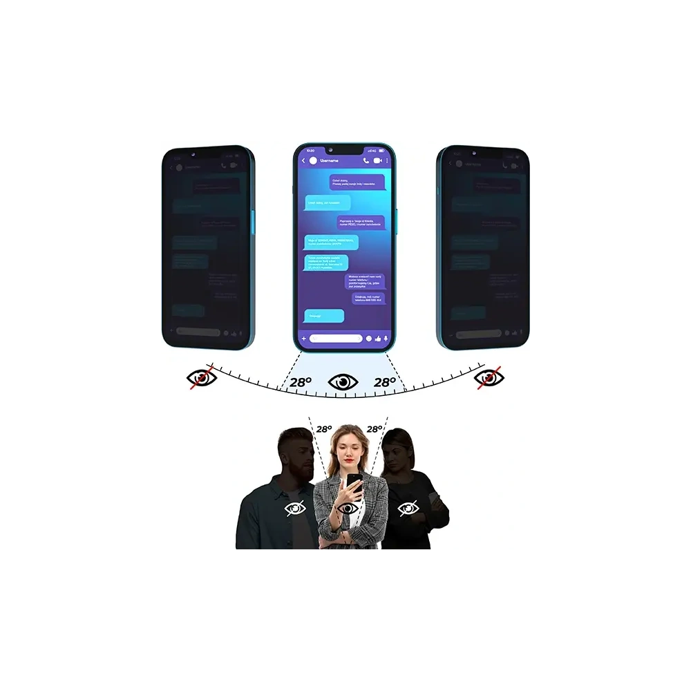 Matowe szkło prywatyzujące GrizzGlass SecretGlass do Nothing Phone 3a Lite