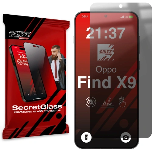 Matowe szkło prywatyzujące GrizzGlass SecretGlass do Oppo Find X9