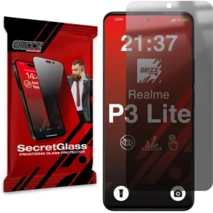 Matowe szkło prywatyzujące GrizzGlass SecretGlass do Realme P3 Lite