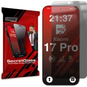 Matowe szkło prywatyzujące GrizzGlass SecretGlass do Xiaomi 17 Pro