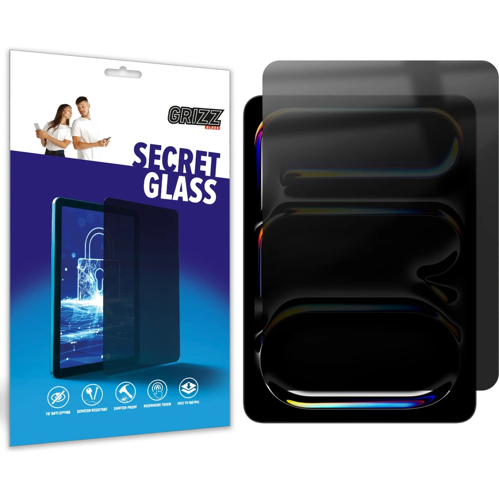 Matowe szkło prywatyzujące GrizzGlass SecretGlass do Apple iPad Pro 11" M5 2025
