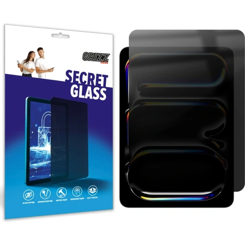 Matowe szkło prywatyzujące GrizzGlass SecretGlass do Apple iPad Pro 13" M5 2025
