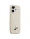 Etui Karl Lagerfeld Karl & Choupette Pins MagSafe do Apple iPhone 17 beżowy