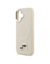 Etui Karl Lagerfeld Karl & Choupette Pins MagSafe do Apple iPhone 17 beżowy