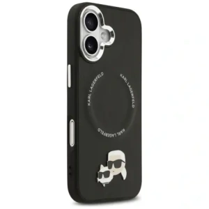 Etui Karl Lagerfeld Karl & Choupette Pins MagSafe do Apple iPhone 17 czarny
