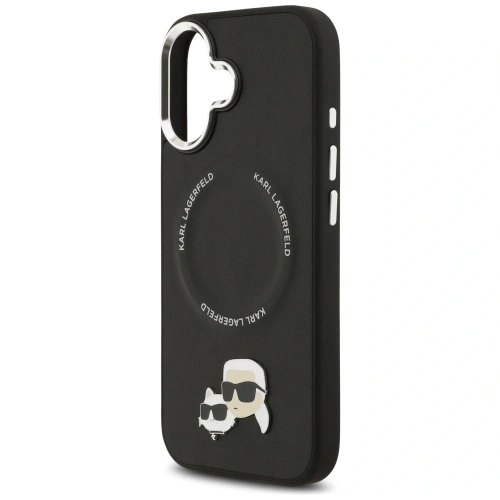 Etui Karl Lagerfeld Karl & Choupette Pins MagSafe do Apple iPhone 17 czarny