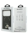Etui Karl Lagerfeld Karl & Choupette Pins MagSafe do Apple iPhone 17 Pro czarny