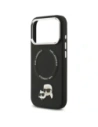 Etui Karl Lagerfeld Karl & Choupette Pins MagSafe do Apple iPhone 17 Pro Max czarny