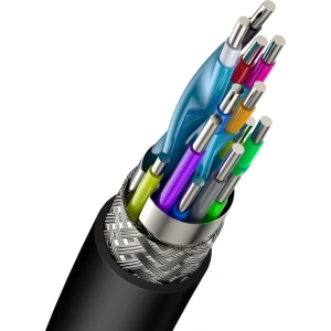 BaseusHDMI 2.0 Kabel, 4K 60Hz, 3D, HDR, 18Gbps, 1m (schwarz)